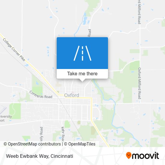Weeb Ewbank Way map