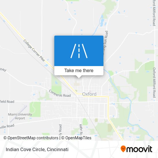 Indian Cove Circle map