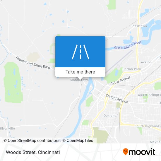 Mapa de Woods Street