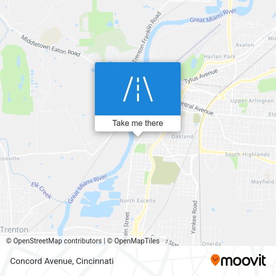 Mapa de Concord Avenue