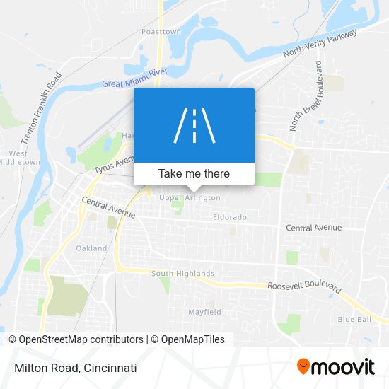 Mapa de Milton Road