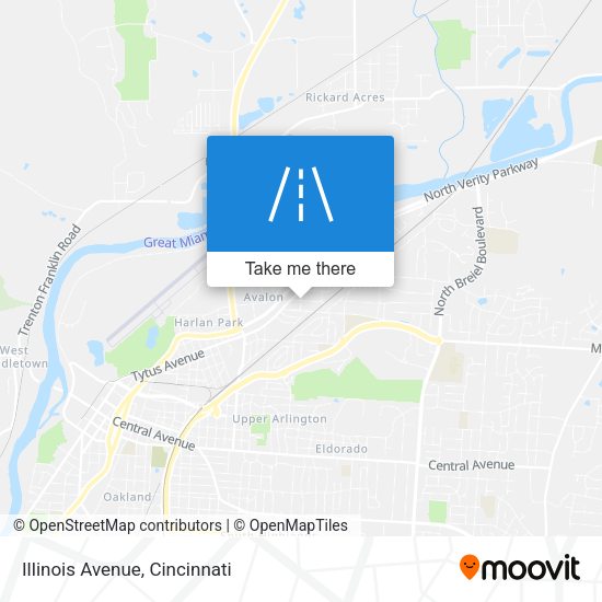 Mapa de Illinois Avenue