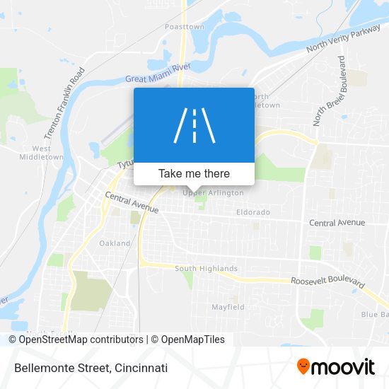 Bellemonte Street map