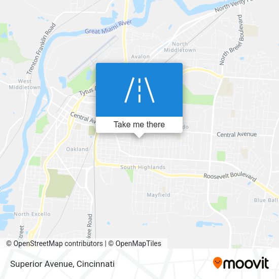 Superior Avenue map