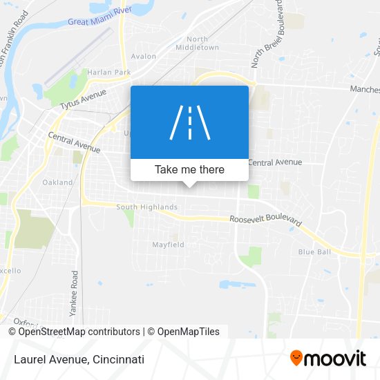 Mapa de Laurel Avenue