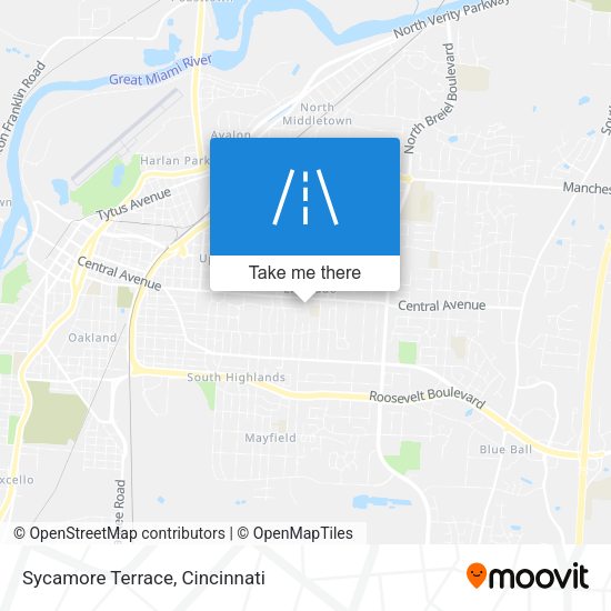 Sycamore Terrace map