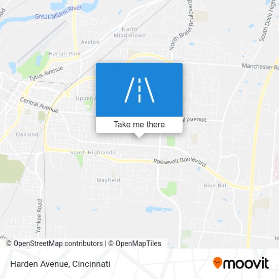Mapa de Harden Avenue