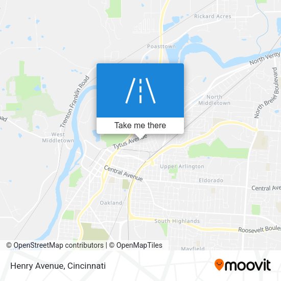 Mapa de Henry Avenue