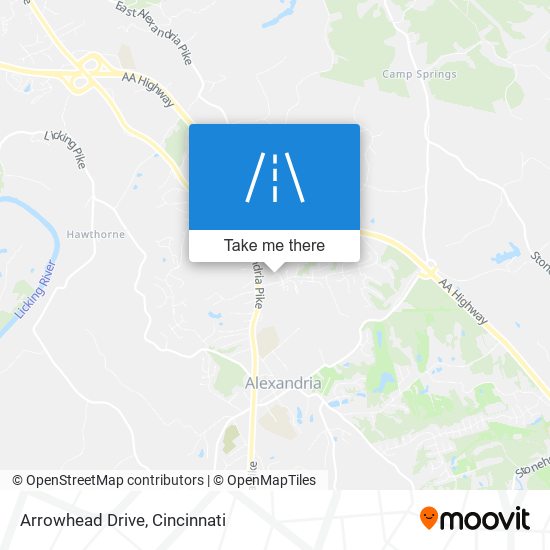 Arrowhead Drive map