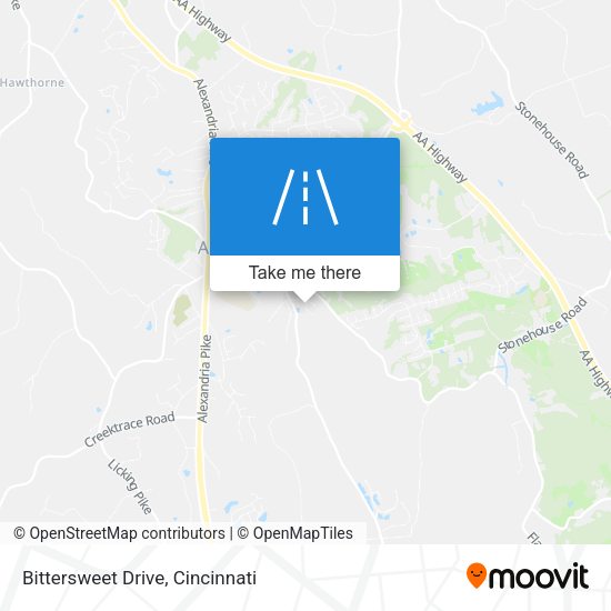 Bittersweet Drive map
