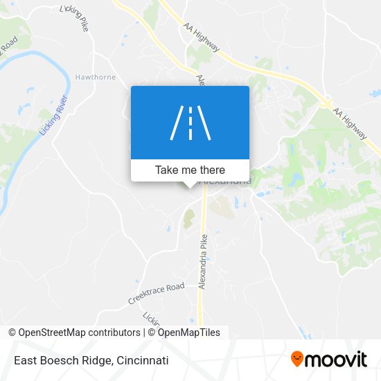 East Boesch Ridge map