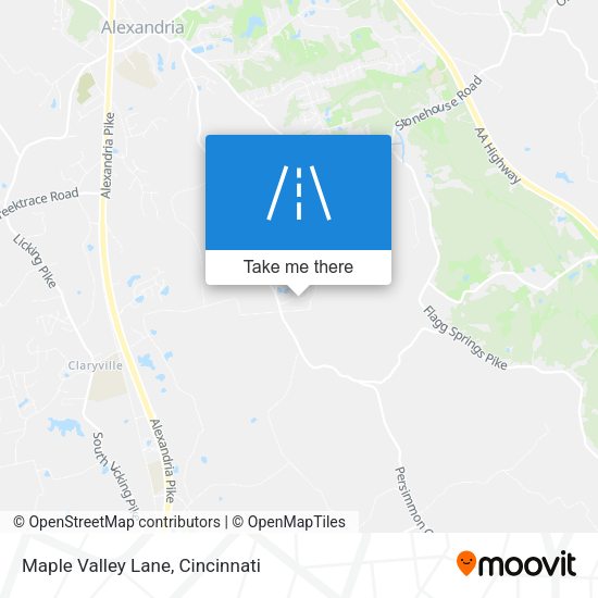Maple Valley Lane map