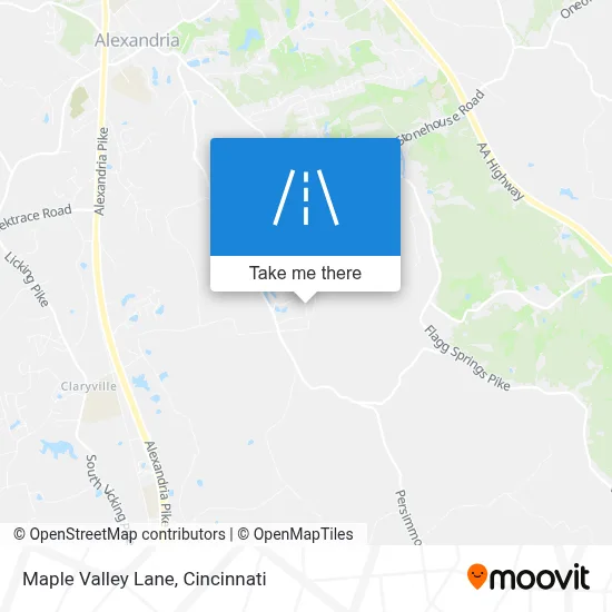 Maple Valley Lane map