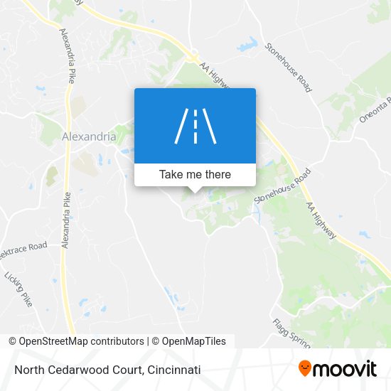 North Cedarwood Court map