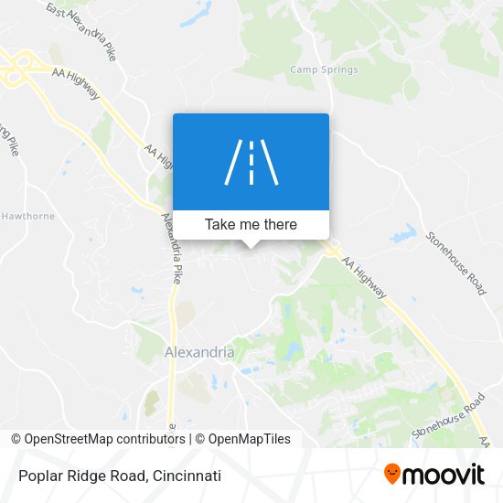 Mapa de Poplar Ridge Road