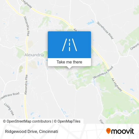 Ridgewood Drive map
