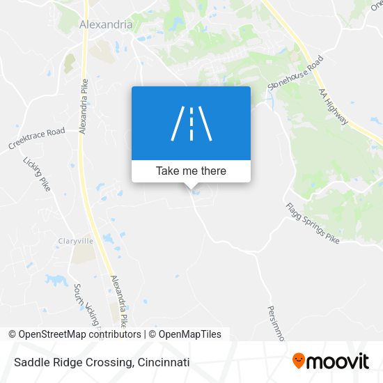 Saddle Ridge Crossing map
