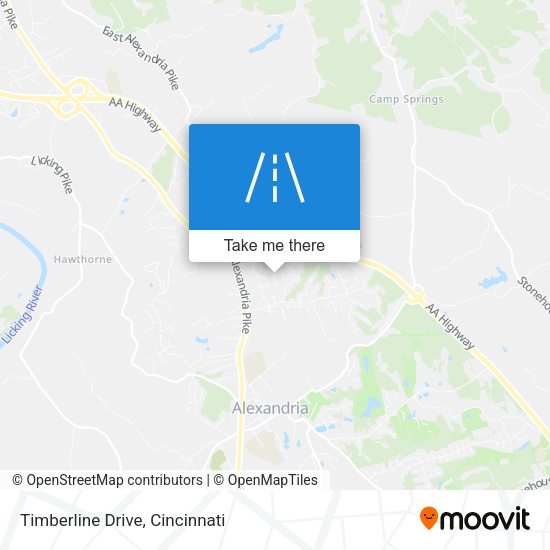 Timberline Drive map