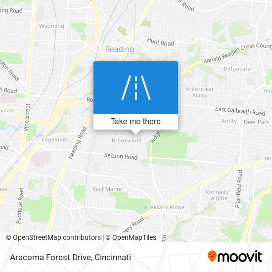 Aracoma Forest Drive map