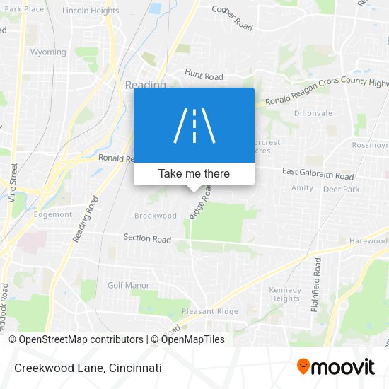 Mapa de Creekwood Lane