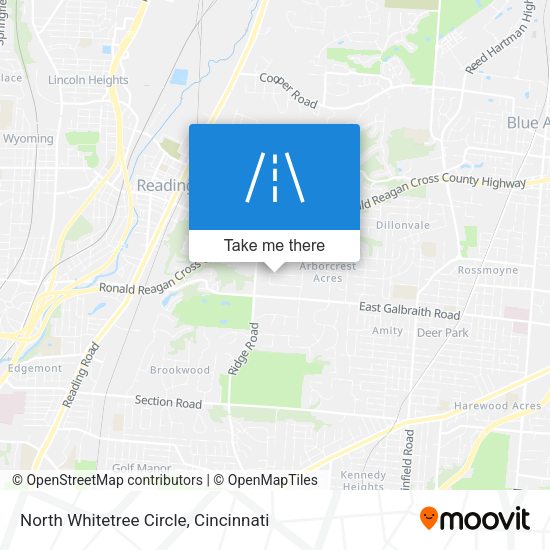 North Whitetree Circle map