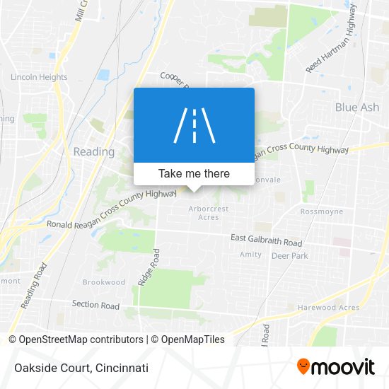 Oakside Court map