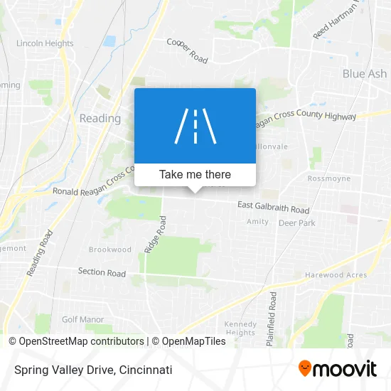 Spring Valley Drive map