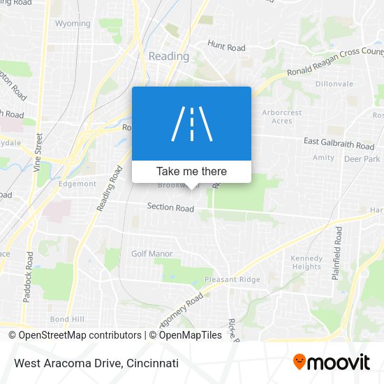 Mapa de West Aracoma Drive