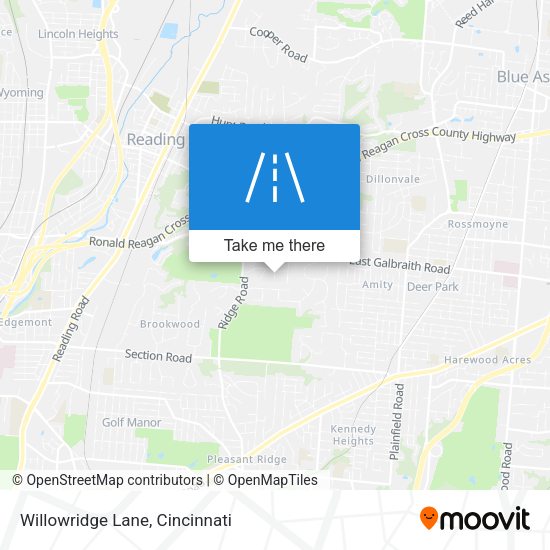 Willowridge Lane map