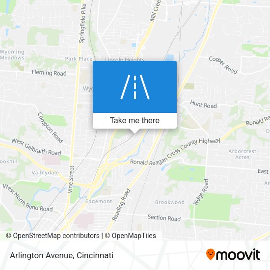 Arlington Avenue map