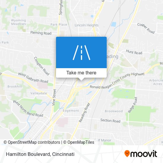 Mapa de Hamilton Boulevard
