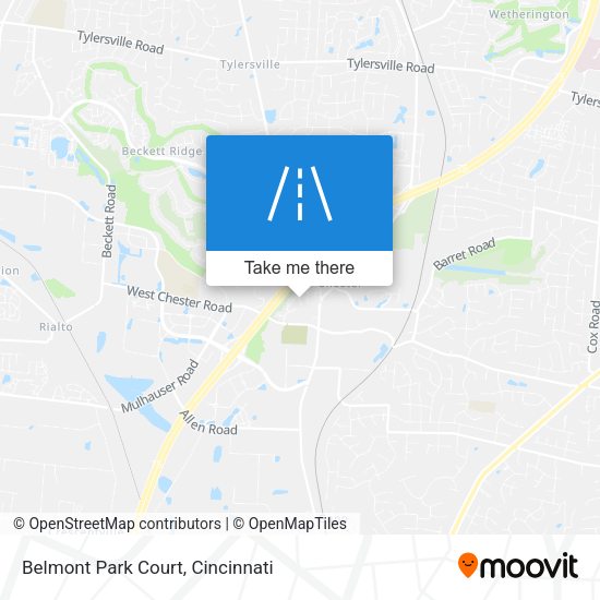 Belmont Park Court map