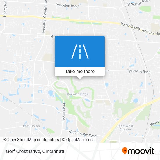 Mapa de Golf Crest Drive