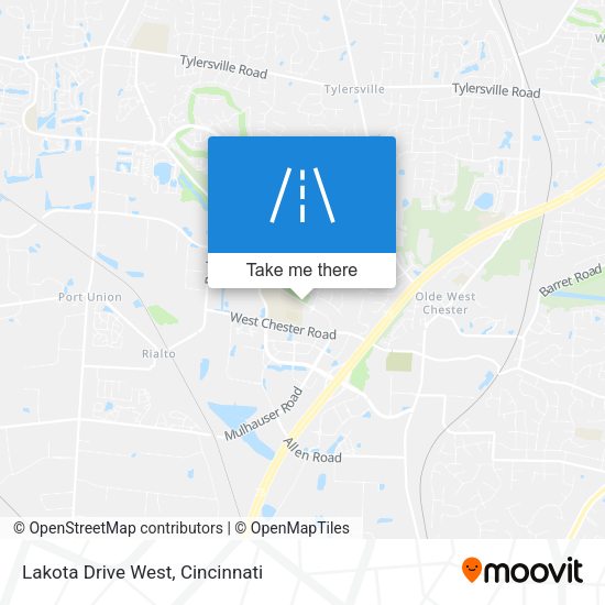Lakota Drive West map