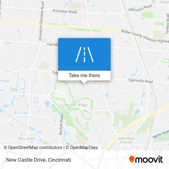 New Castle Drive map