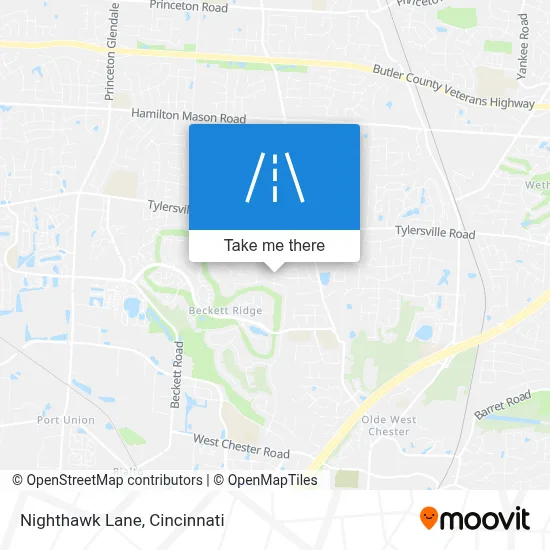 Nighthawk Lane map