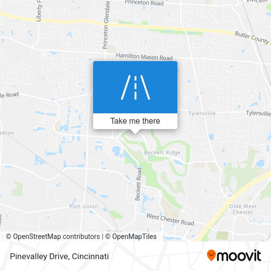 Pinevalley Drive map