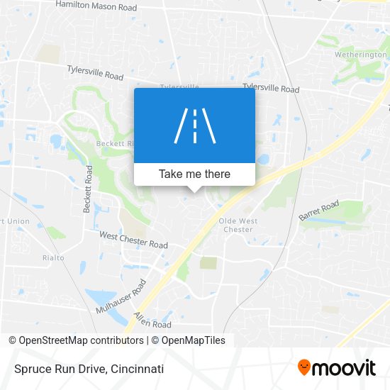Spruce Run Drive map