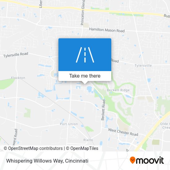 Whispering Willows Way map