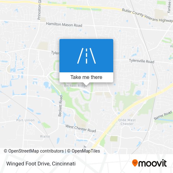 Winged Foot Drive map