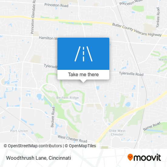 Woodthrush Lane map