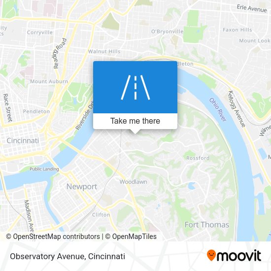 Observatory Avenue map