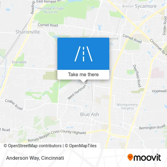 Anderson Way map