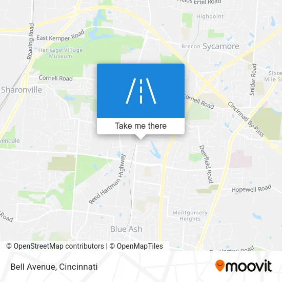 Bell Avenue map