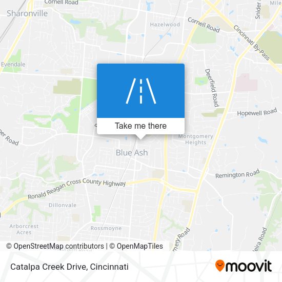 Catalpa Creek Drive map