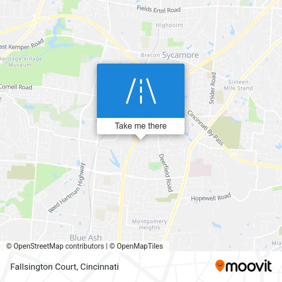 Fallsington Court map