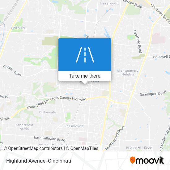 Highland Avenue map