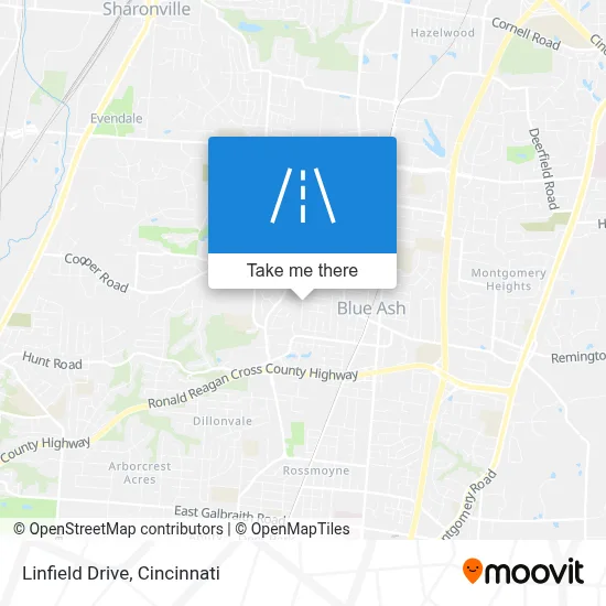 Linfield Drive map