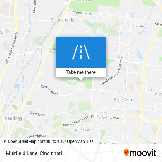 Muirfield Lane map