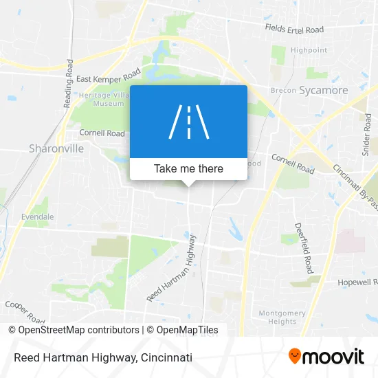 Reed Hartman Highway map